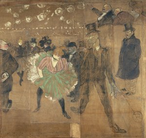 パリのフォワールデュトロネにあるグールの兵舎の看板 作： Henri de Toulouse Lautrec
